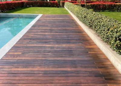 Trattamento terrazza in teak