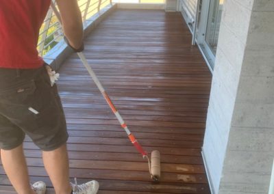 Trattamento terrazza in legno