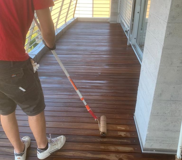 Trattamento terrazza in legno