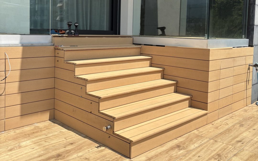 Terrazza in WPC Greenwood con vari rivestimenti