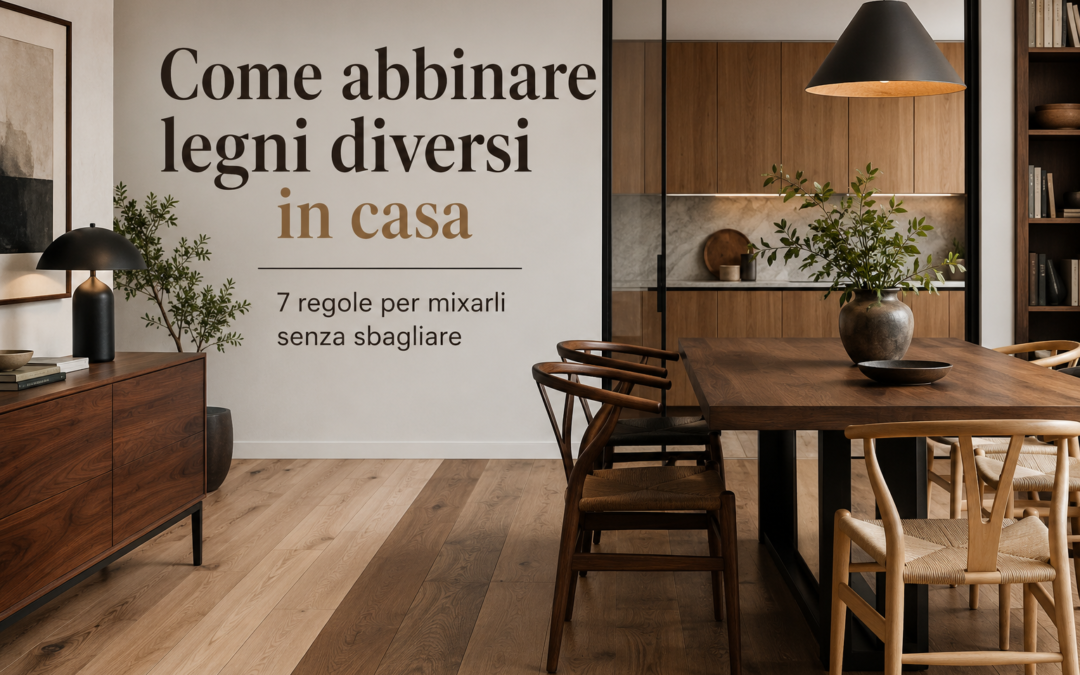 Come abbinare legni diversi in casa senza sbagliare: 7 regole per un ambiente elegante